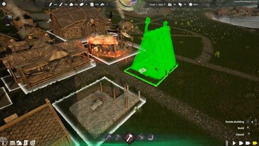 Een afbeelding van de locatie van een gebouw in Land of the Vikings.