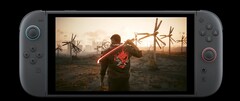 Een afbeelding van de Nintendo Switch 2 die Cyberpunk 2077 speelt (afbeeldingsbron: CD Projekt Red)