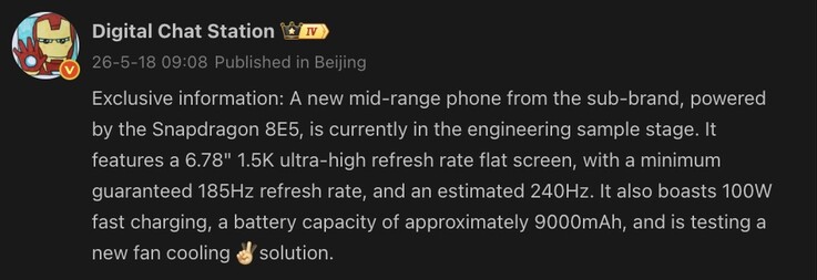 Belangrijkste specificaties van een aankomende OnePlus-telefoon.