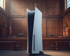 Sony PlayStation PS5-console gezien in rechtszaal