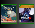 De detailhandeldozen van Outer Worlds 2 en Ninja Gaiden 4 Xbox worden getoond (Afbeelding bron: PNP Games)