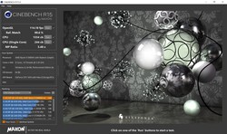 Cinebench R15 op batterijvermogen