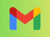 Google Gmail-logo met kleurrijk ontwerp op groene achtergrond