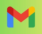 Google Gmail-logo met kleurrijk ontwerp op groene achtergrond