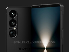 De Xperia 1 VII heeft een paar mysterieuze sensoren boven de periscoopzoomcamera. (Afbeeldingsbron: OnLeaks & XpertPick)