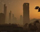 Redrock bij zonsondergang met verticaal lanceervliegtuig boven ons (Afbeelding bron: Build A Rocket Boy)