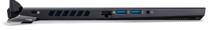 Links: Kabelslot, Gigabit Ethernet, 2x USB 3.2 Gen 1 (Type-A), combo-audio