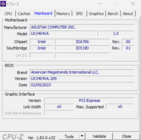 CPU-Z: Moederbord