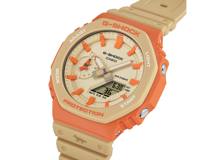 Het Casio G-Shock Maison Kitsuné horloge GA-2110MK-5A. (Afbeeldingsbron: Casio)