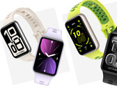 De Band 11-serie lijkt enkele wijzerplaten te bevatten die zijn geïnspireerd op watchOS. Afgebeeld: een promotiefoto van de productlijn.