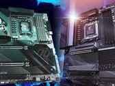 De gemiddelde verkoopprijzen van Intel en AMD moederborden hebben de stijgende inflatiecijfers ruimschoots overtroffen. (Beeldbron: ASRock/Gigabyte - bewerkt)