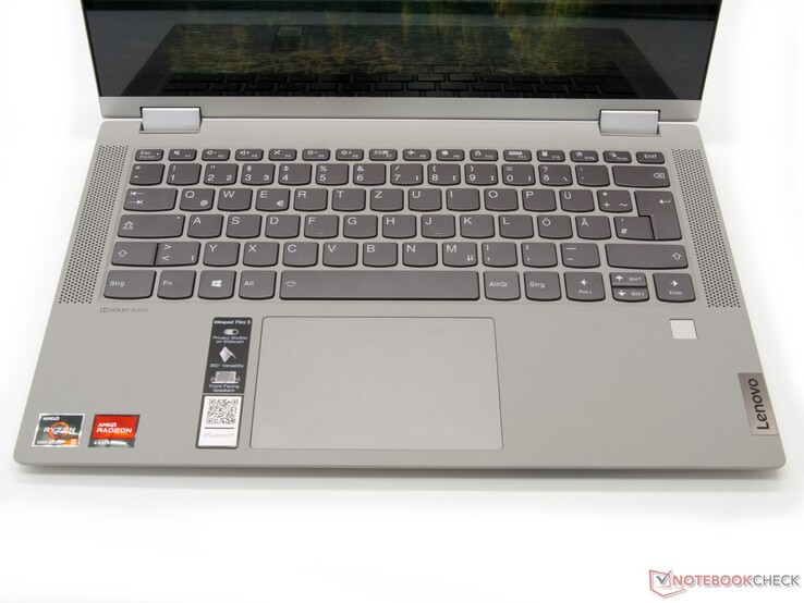 Basisstation met toetsenbord, ClickPad en vingerafdrukscanner