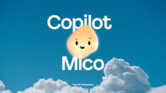 Een promotieafbeelding voor de Mico AI-begeleider van Copilot