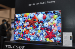 TCL CSOT met inkjet bedrukt OLED paneel (Afbeelding Bron: HDTVtest)
