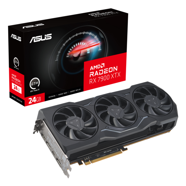 Radeon RX 7900 XTX - AMD's sterkste videokaart, uitstekende ruwe prestaties (Bron: ASUS)