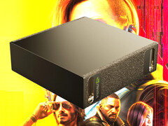 De DGX Spark draait Cyberpunk 2077 niet bijzonder goed zonder DLSS 4 en MFG ingeschakeld. (Afbeeldingsbron: Nvidia & CDPR - bewerkt)