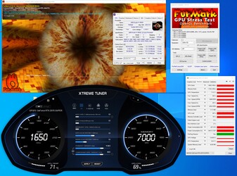 Stress-test FurMark (PT 100%)