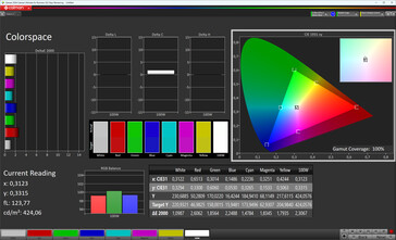 Color space (target color space: sRGB, profile: Natural)