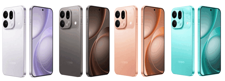 De Oppo Find X9s Pro is verkrijgbaar in Wind Rider Blue, Energetic Orange, Native Titanium en Free White