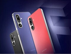 De Samsung Galaxy F36 5G wordt geleverd in koraalrood, luxueus violet en onyxzwarte kunstlederen texturen (Afbeelding bron: Samsung)