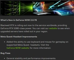 GeForce Nu 2.0.78 beschikbaar met toegang tot GeForce RTX 5080-servers wereldwijd (Afbeeldingsbron: Own)