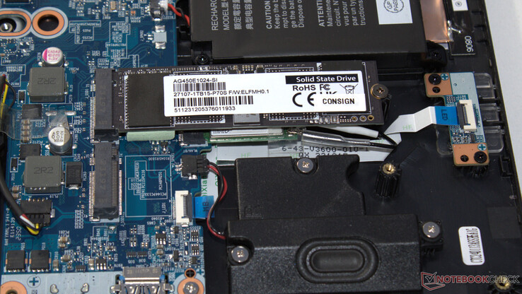 De computer is geschikt voor twee PCIe 4 SSD's