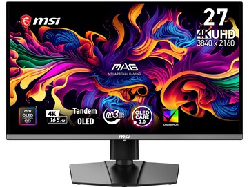Voorkant van de MSI MAG 272UP QD OLED E16