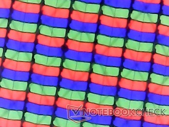 Haarscherpe RGB subpixel array zonder korreligheid van de glanzende overlay