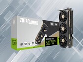 Zotac RTX 5070 Ti GPU wordt getoond (Afbeelding bron: Zotac met bewerkingen)