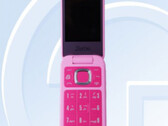 De volgende fliptelefoon van HMD Global zal naar verwachting alleen beschikbaar zijn in één enkele kleuroptie "Barbie Pink". (Afbeeldingsbron: TENAA via GSMArena)