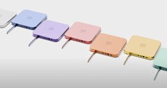 Een kleurrijke Mac Mini (2022) render. (Bron: ZONEofTECH) 