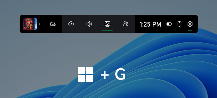 De nieuwe besturingsbalk kan ook worden geactiveerd door op Win + G te drukken. (Beeldbron: Microsoft)