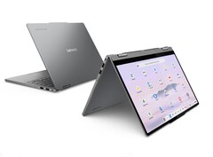 De Lenovo Chromebook Plus 2-in-1 heeft een 14-inch IPS-scherm met aanraakondersteuning. (Afbeeldingsbron: Lenovo)