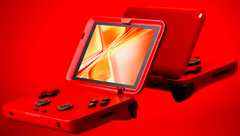 De Retroid Pocket Flip is een aankomende clamshell handheld console. (Alle afbeeldingen via GoRetroid)