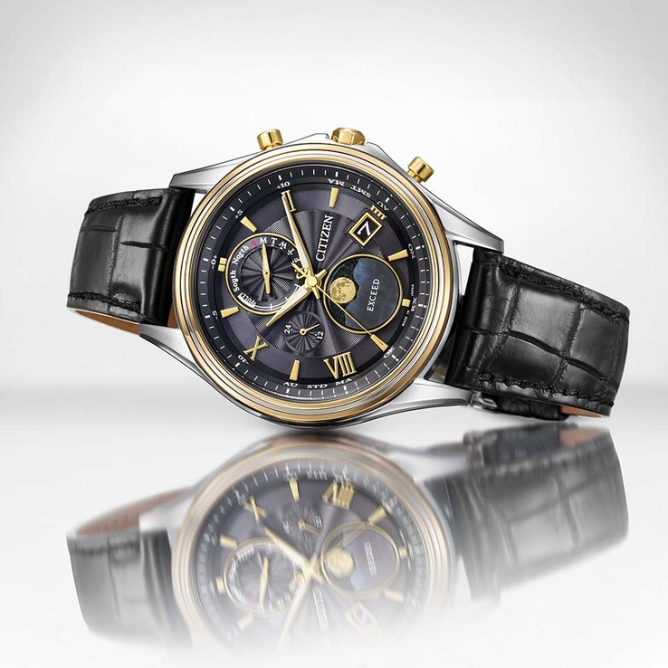 Schuin aanzicht van de Citizen Exceed Mid-Autumn Moon BY1025-17E