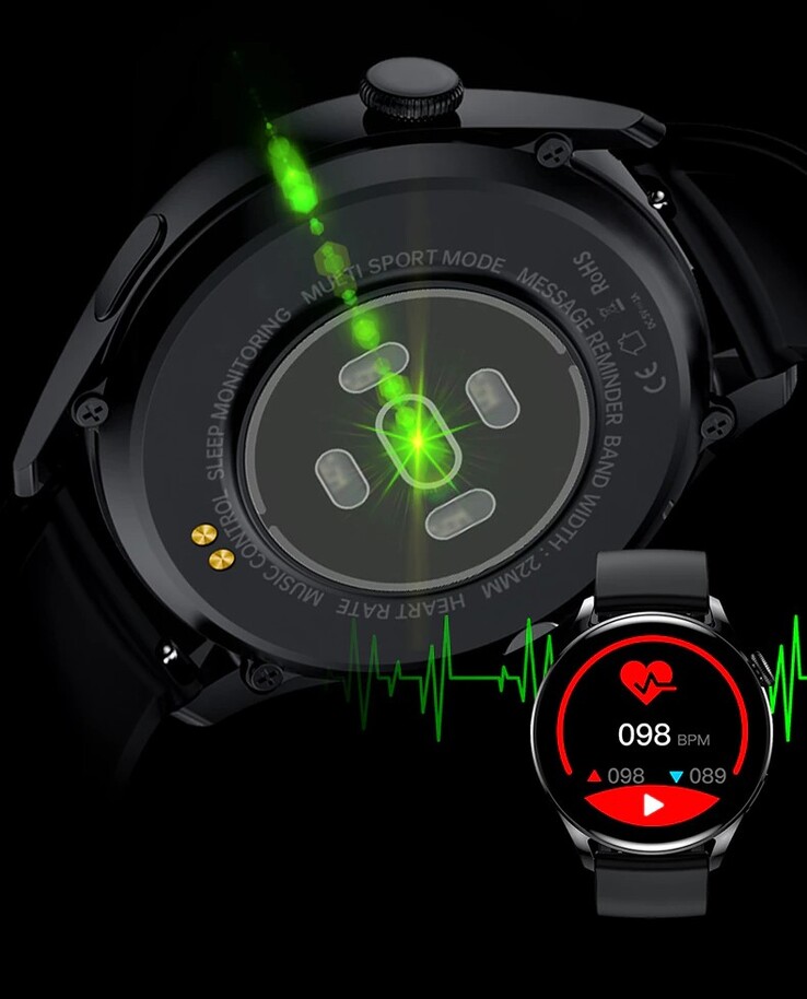 De KESHUYOU GT5 smartwatch. (Beeldbron: KESHUYOU)