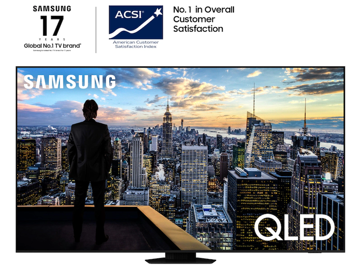 De Samsung 2023 Q80C 4K TV van 98 inch. (Afbeelding bron: Samsung)