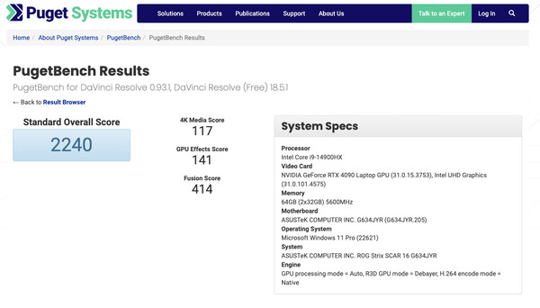 (Afbeeldingsbron: Puget Systems)