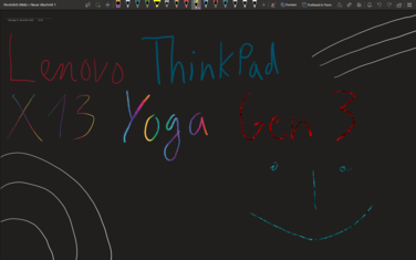 Lenovo ThinkPad X13 Yoga Gen 3: penfunctionaliteitstest