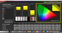 CalMAN ColorChecker (doelkleurruimte DCI-P3)