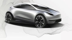 Compacte EV-ontwerptekening (afbeelding: Tesla)