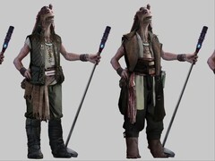 De vermeende gelekte afbeeldingen voor Star Wars Eclipse tonen een Gungan personage (Afgebeeld), samen met anderen. (Afbeeldingsbron: MP1st)