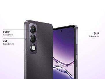 De budgettelefoon wordt geleverd met in totaal drie camera's (Afbeelding bron: Oppo)