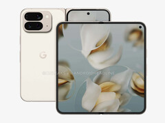 De Pixel 10 Pro Fold zou er iets moderner uit moeten zien dan zijn voorganger, dankzij de slankere schermranden. (Afbeeldingsbron: Android Headlines)