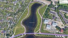 GNSS testrit: rond het meer