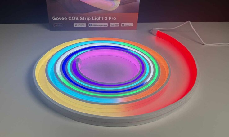 Govee COB Strip Light 2 Pro-recensie (hier afgebeeld terwijl deze nog opgerold is)
