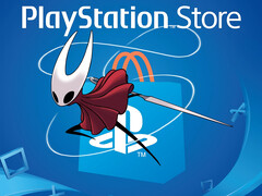 Hornet van Silksong met PlayStation Store-logo (bron: Team Cherry, Sony PlayStation met bewerkingen)