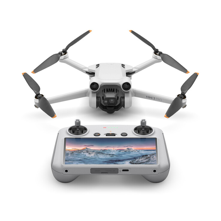 De DJI Mini 3 Pro met zijn DJI RC-afstandsbediening. (Afbeelding bron: DJI)