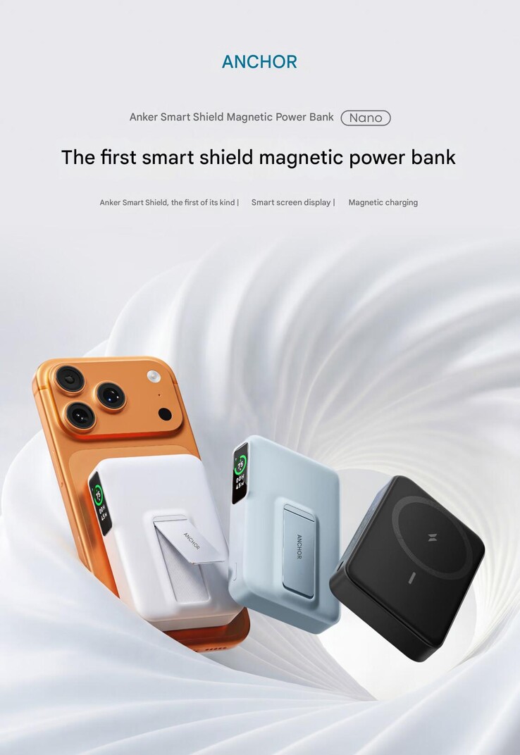 De Anker Nano Smart Shield Magnetische Power Bank (machine vertaald)
