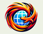 Firefox-browser artistiek logo (Bron: DALL-E 3 gegenereerde afbeelding)